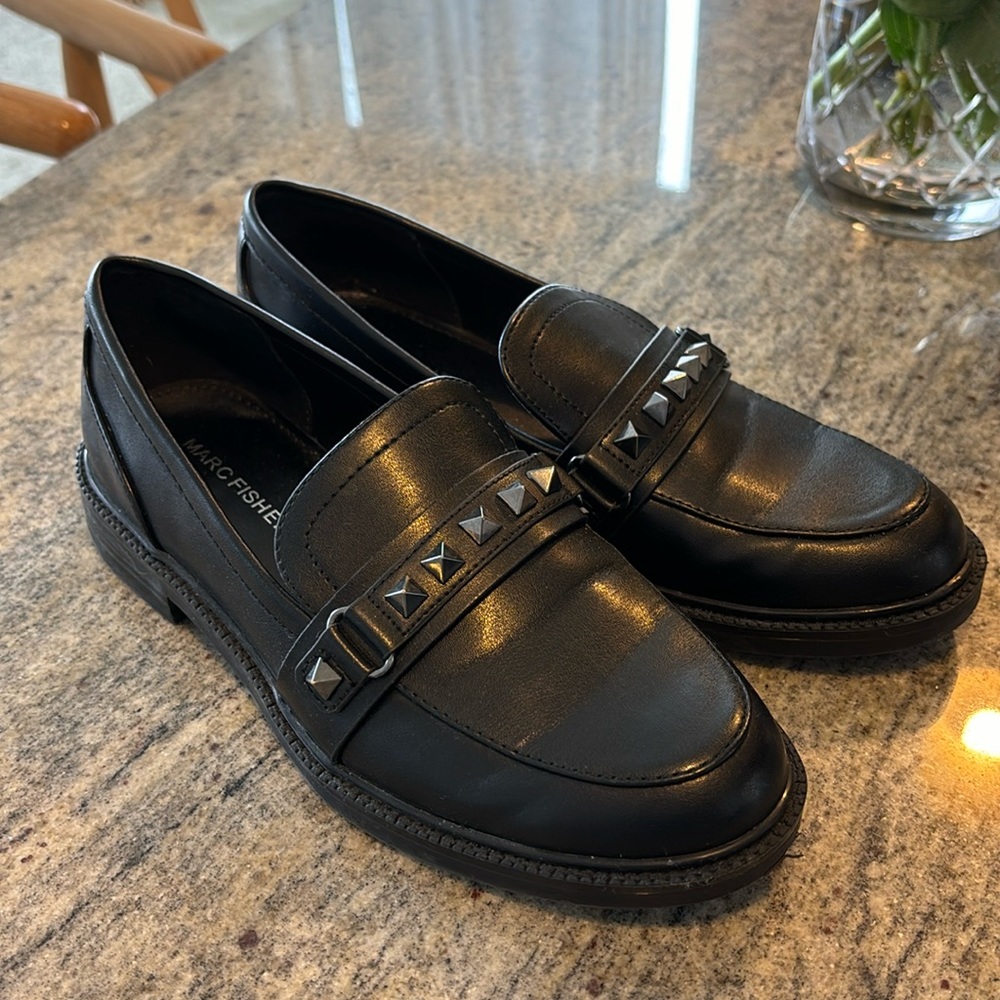 Mark Fisher Black Leather Loafers
